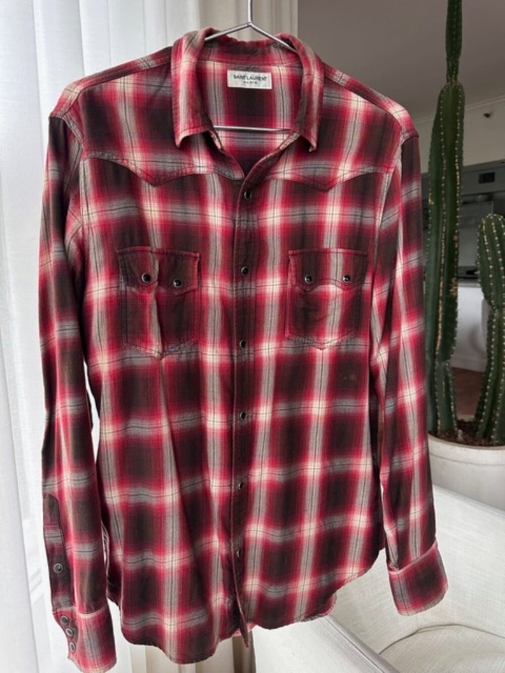 Saint Laurent Mens Flannel Size XL